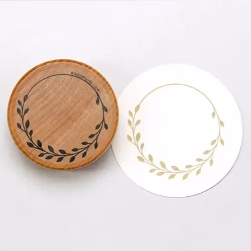 Stamp Perlenfischer - Leaf wreath