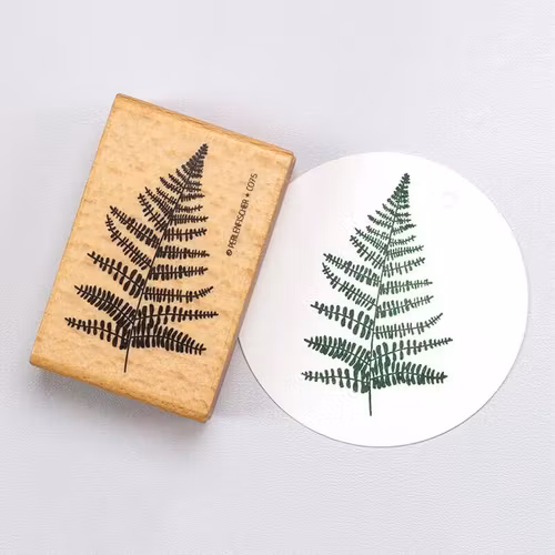 Stamp Perlenfischer - Fern leaf