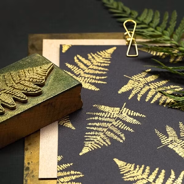 Stamp Perlenfischer - Fern leaf