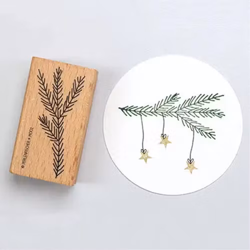Stamp Perlenfischer - Pine twig