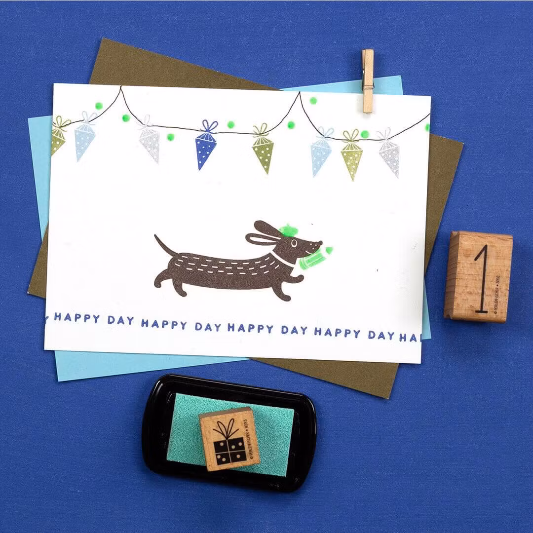 Stamp Perlenfischer - Dachshund