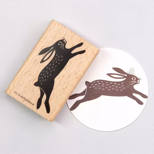 Stamp Perlenfischer - Jumping hare