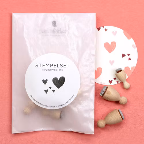 Stamp Perlenfischer - Heartbeat Set 3 pcs