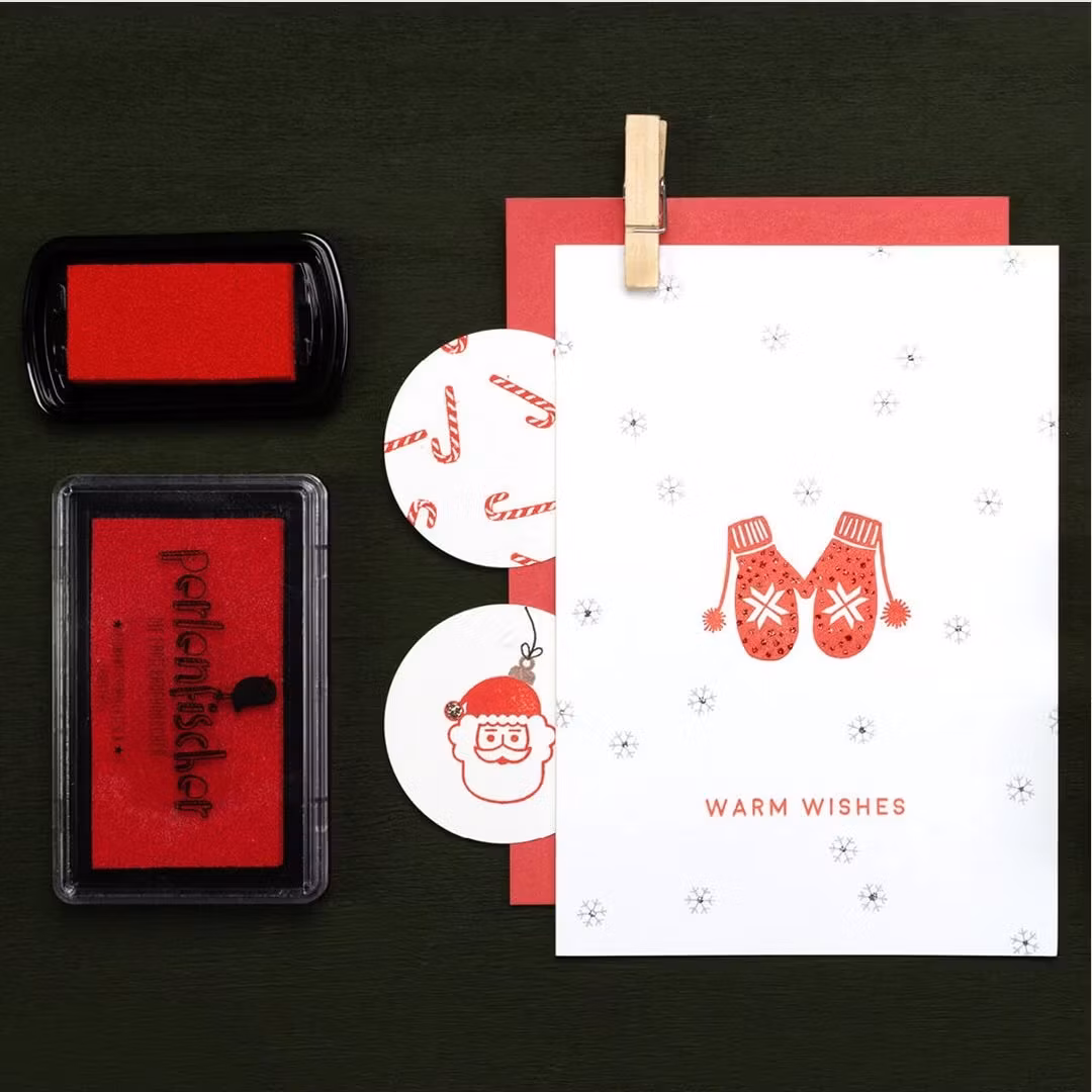 Perlenfischer Stamp pad - Red