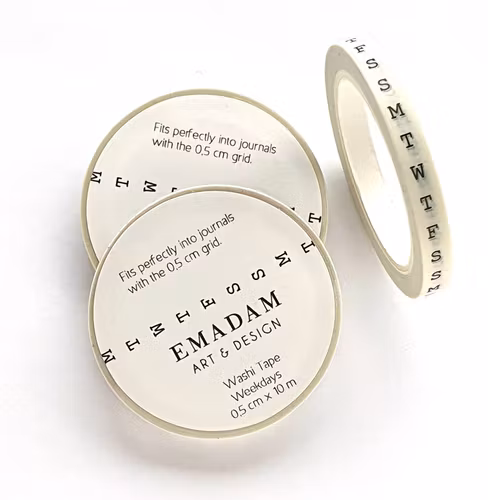 Washi Tape Emadam - Weekdays 5 mm