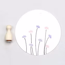 Stämpel Perlenfischer - Halv blomma mini