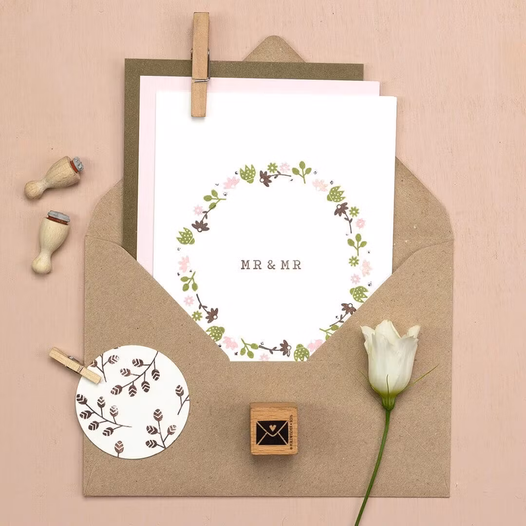 Stämpel Perlenfischer - Halv blomma mini