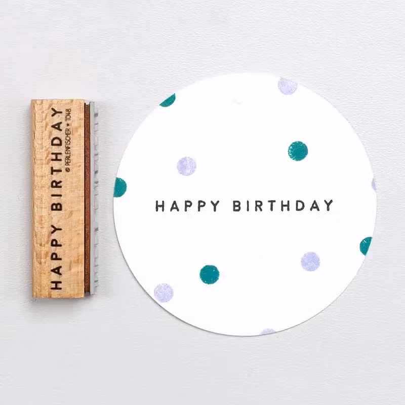 Stämpel Perlenfischer - Happy Birthday