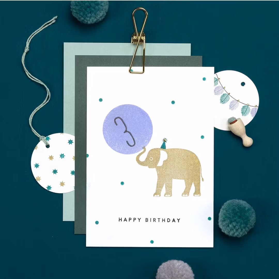 Stämpel Perlenfischer - Happy Birthday