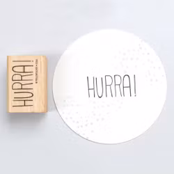 Stämpel Perlenfischer - Hurra!