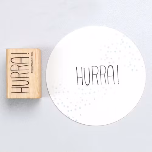 Stämpel Perlenfischer - Hurra!
