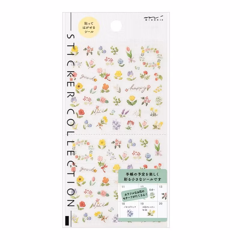 Midori Sticker Wild Flowers