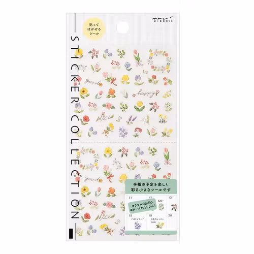 Midori Sticker Wild Flowers