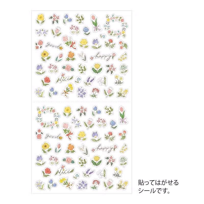 Midori Sticker Wild Flowers