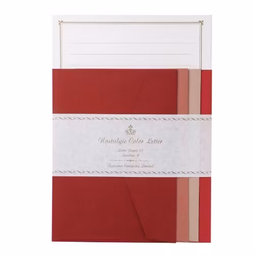 Brevpapper Tsutsumu Company - Nostalgic Color Wine Red