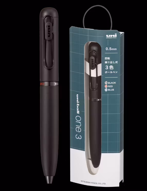 Uni-ball One 3 Gelpenna - Record Black 0,5 mm