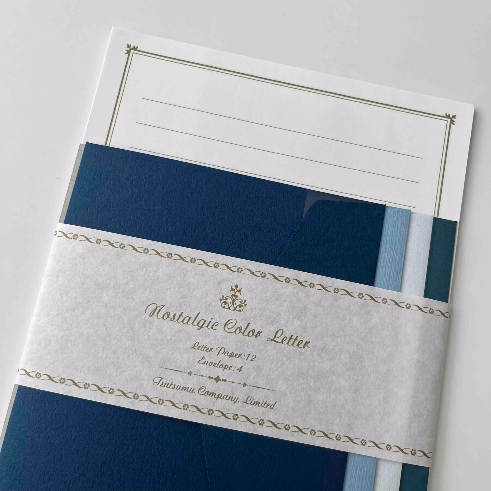 Brevpapper Tsutsumu Company - Nostalgic Color Navy