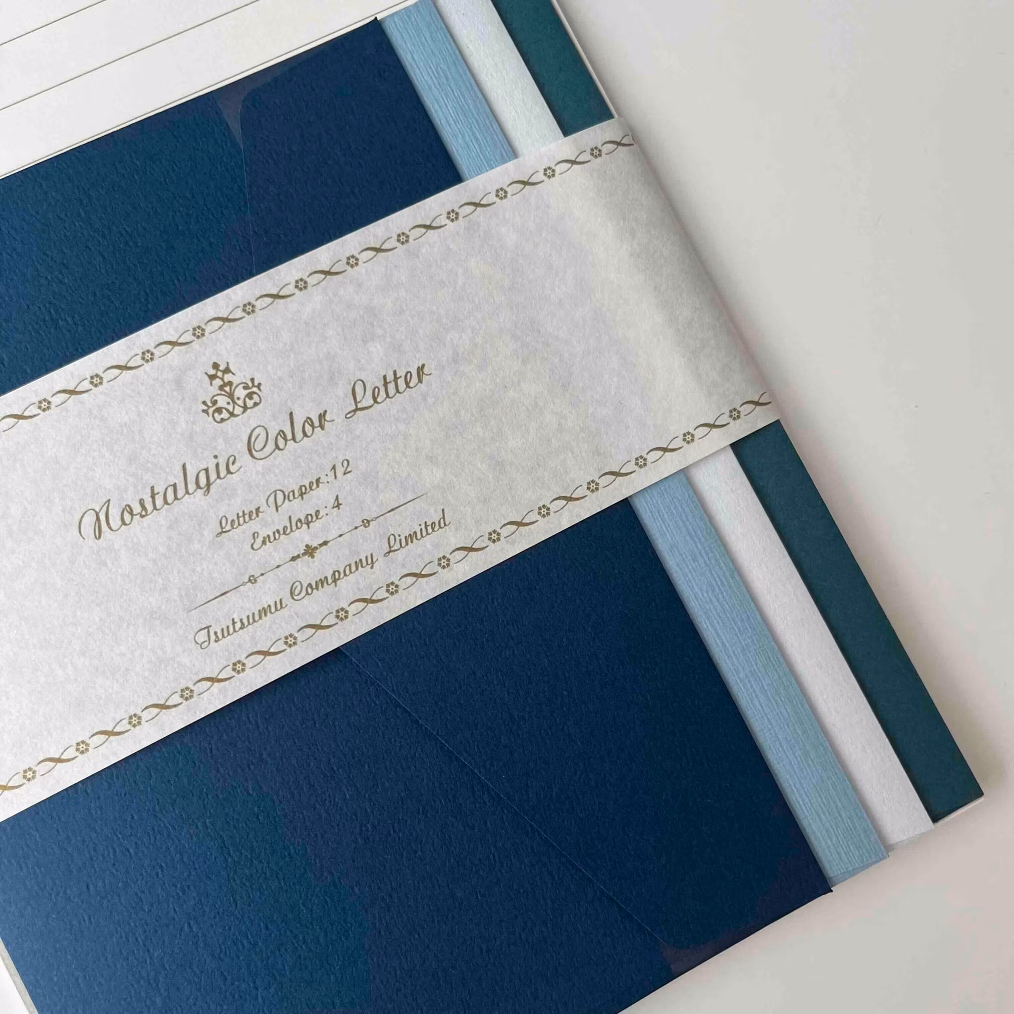 Brevpapper Tsutsumu Company - Nostalgic Color Navy