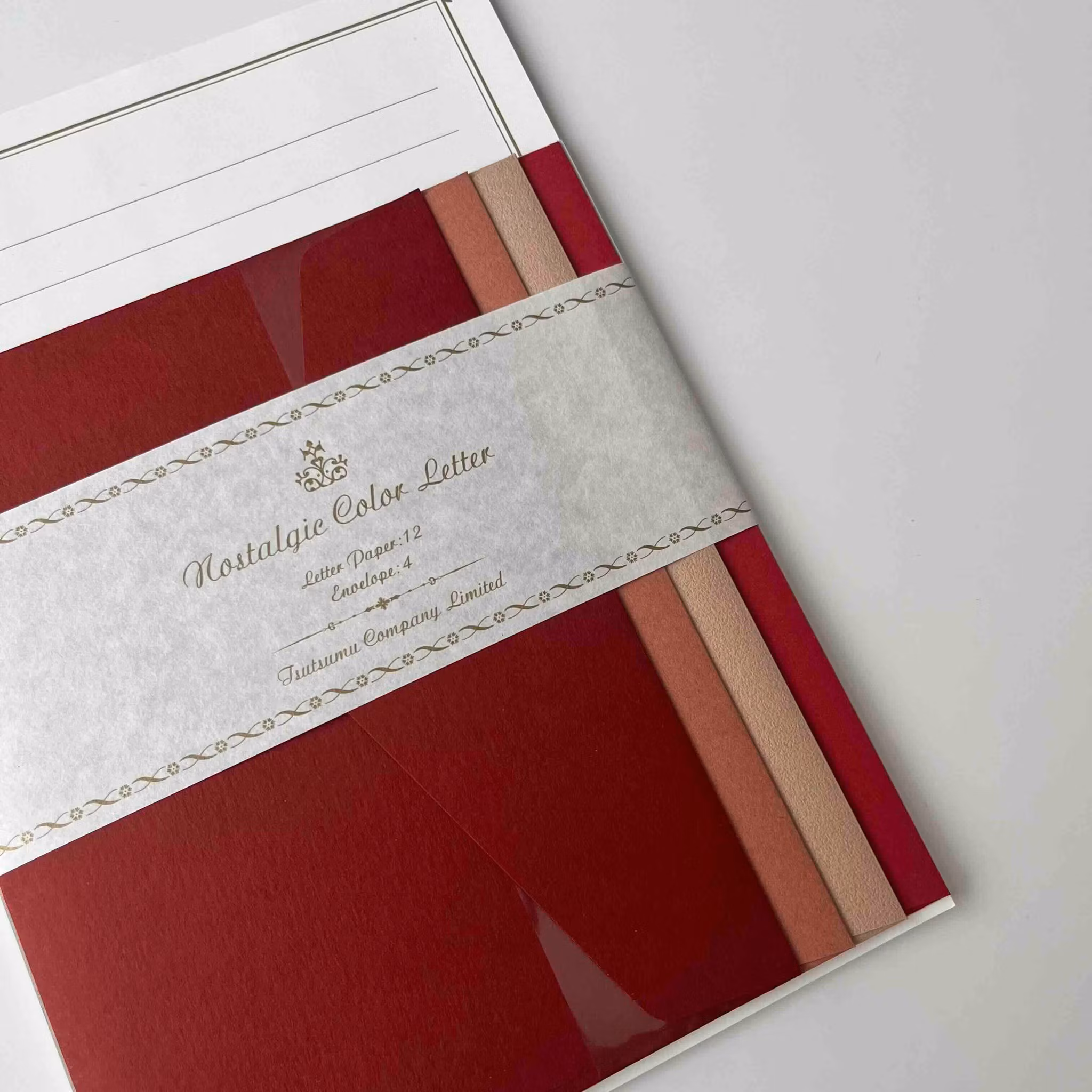 Brevpapper Tsutsumu Company - Nostalgic Color Wine Red