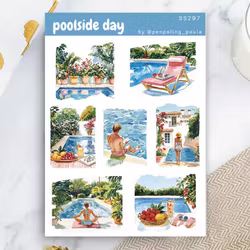 Stickers Penpaling Paula - Poolside Day