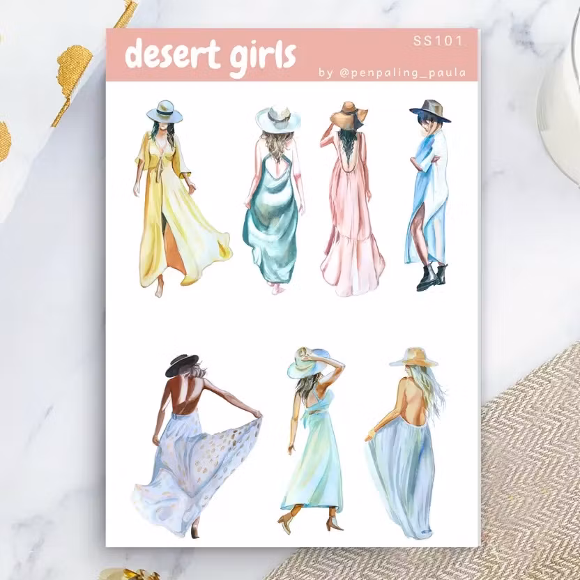 Stickers Penpaling Paula - Desert Girls