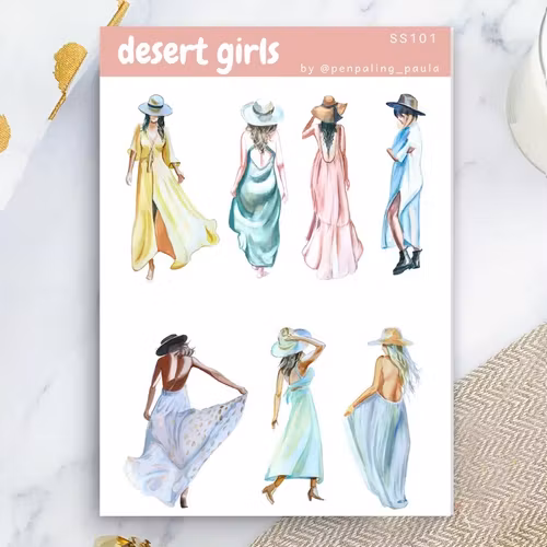 Stickers Penpaling Paula - Desert Girls