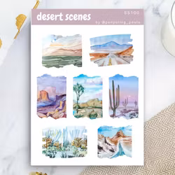 Stickers Penpaling Paula - Desert Scenes