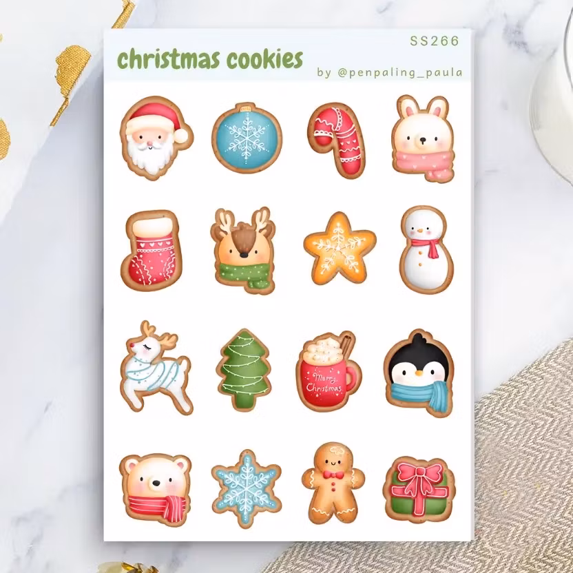 Stickers Penpaling Paula - Christmas Cookies