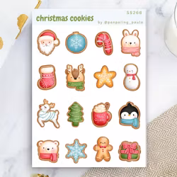 Stickers Penpaling Paula - Christmas Cookies