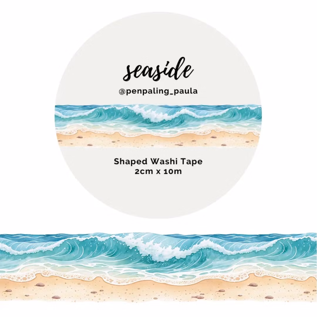 Washi Tape Penpaling Paula - Seaside (Shaped) 20 mm