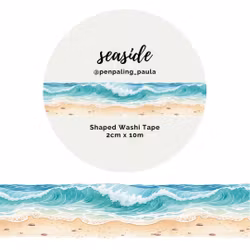 Washi Tape Penpaling Paula - Seaside (Shaped) 20 mm