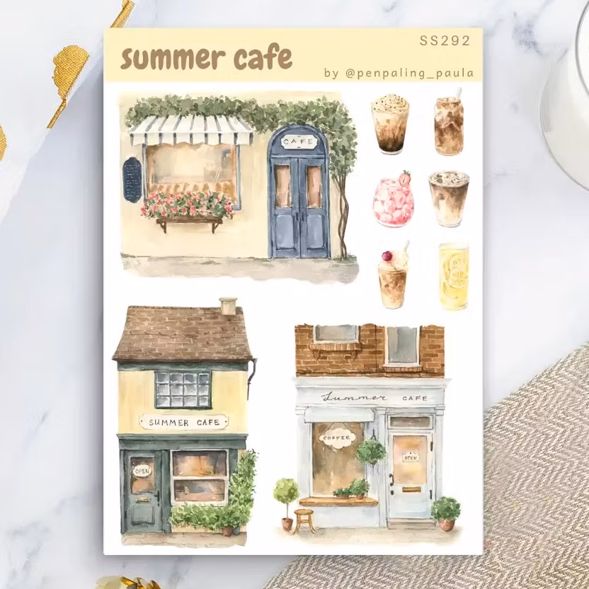 Stickers Penpaling Paula - Summer Cafe