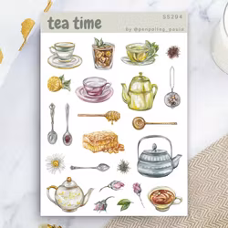 Stickers Penpaling Paula - Tea Time