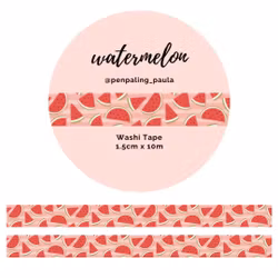 Washi Tape Penpaling Paula - Watermelon 15 mm