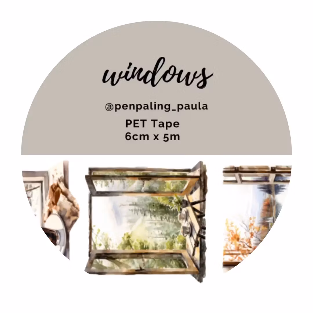 Penpaling Paula PET Tape (Pre-Cut) - Windows 60 mm
