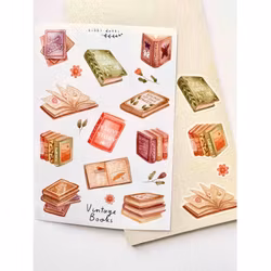 Washi Stickers Nikki Dotti - Vintage Books