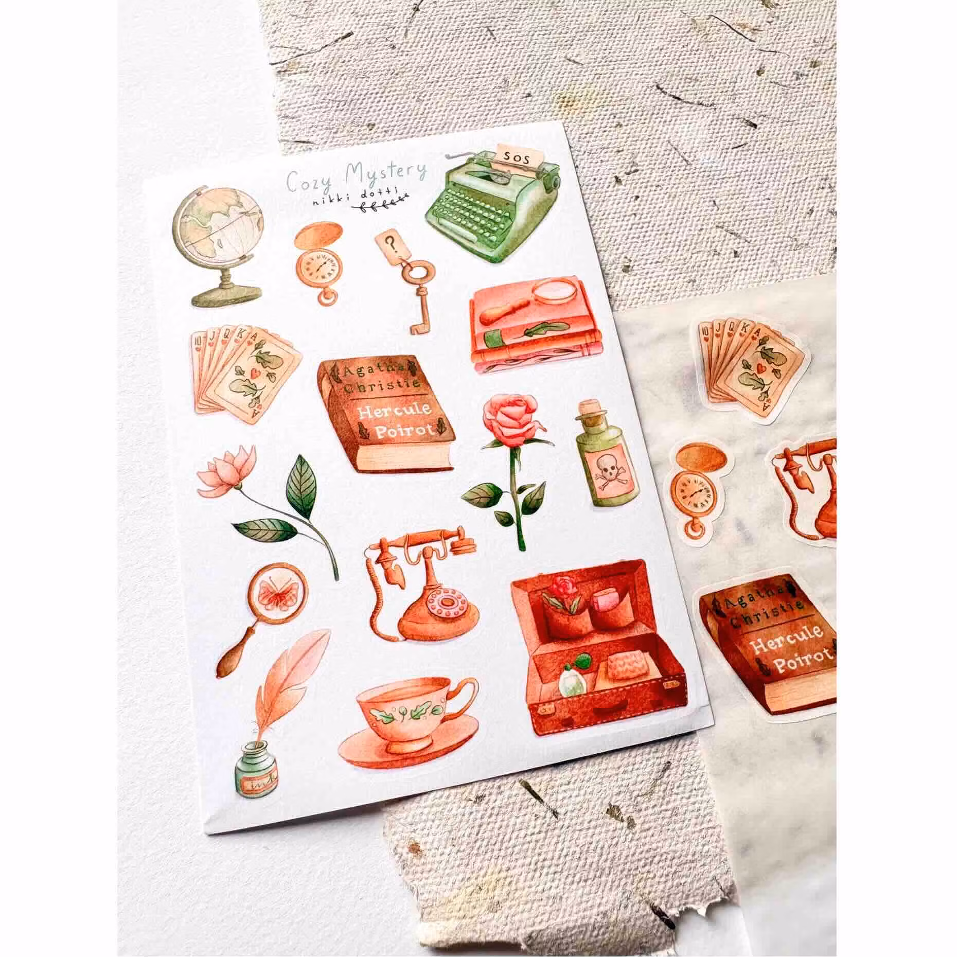 Washi Stickers Nikki Dotti - Cozy Mystery