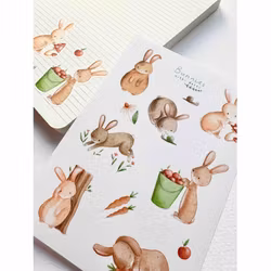 Washi Stickers Nikki Dotti - Bunnies