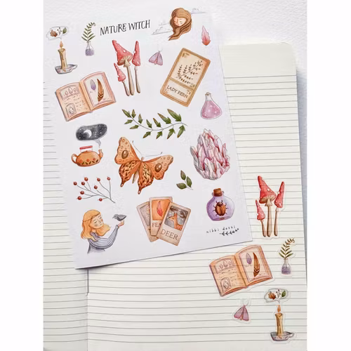 Washi Stickers Nikki Dotti - Nature Witch