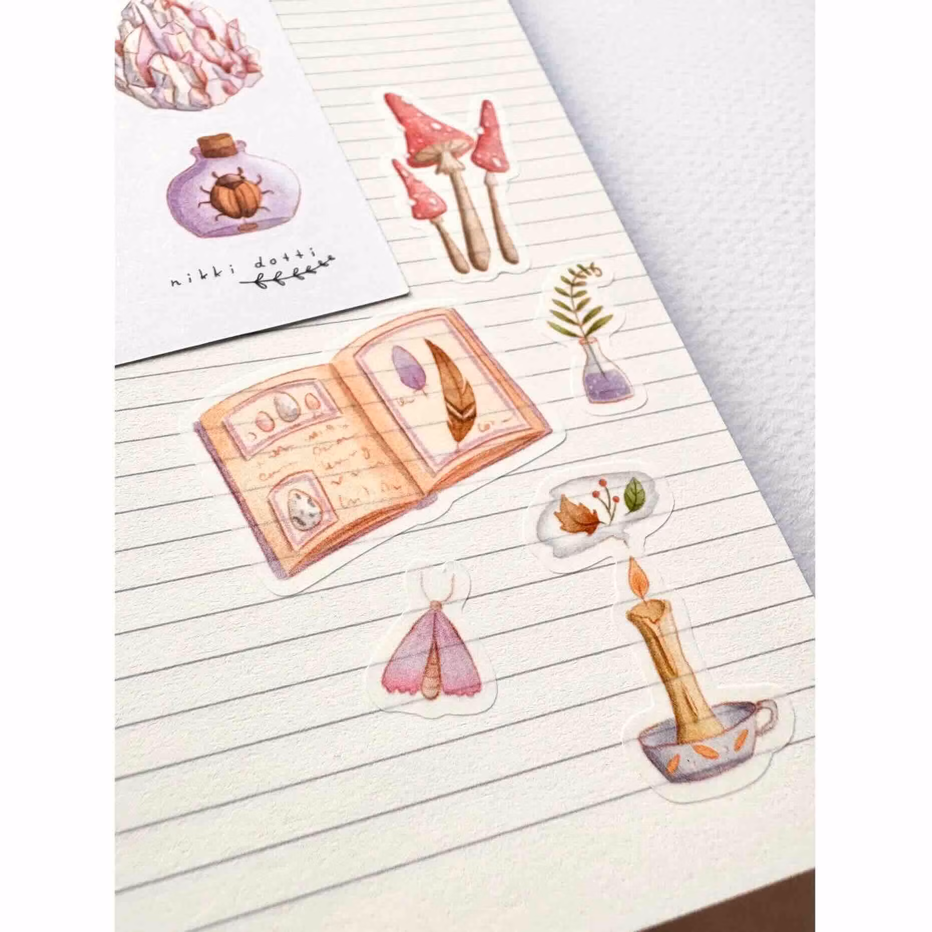 Washi Stickers Nikki Dotti - Nature Witch