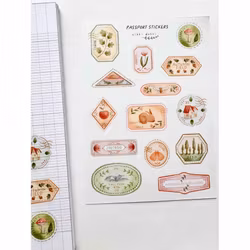 Washi Stickers Nikki Dotti - Passport Stickers