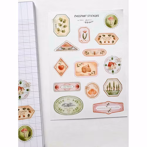 Washi Stickers Nikki Dotti - Passport Stickers
