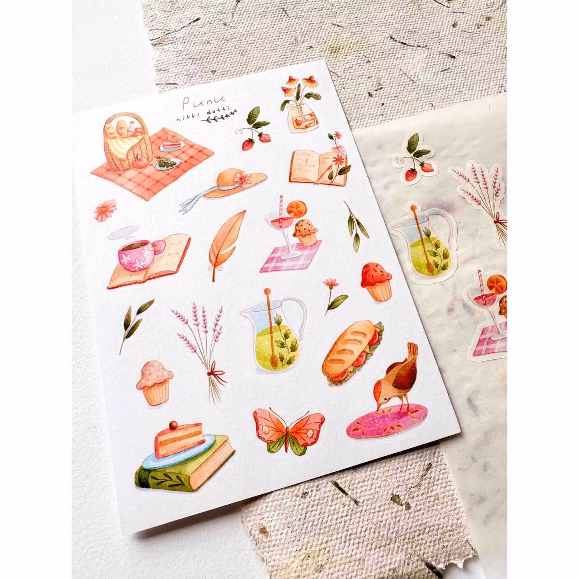 Washi Stickers Nikki Dotti - Picnic