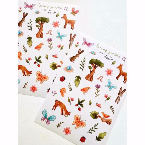Washi Stickers Nikki Dotti - Spring Garden