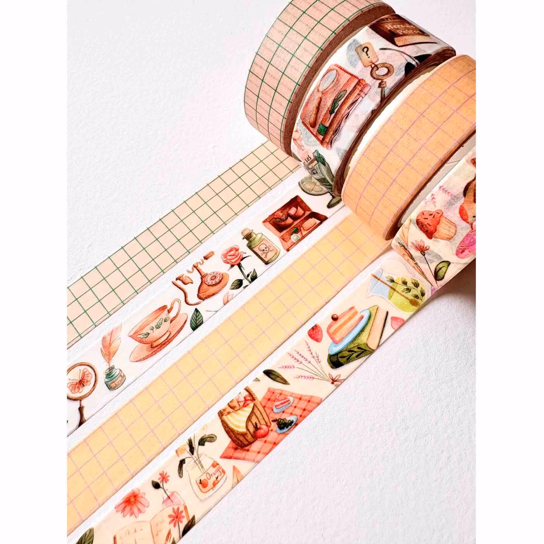 Washi tape Nikki Dotti - Cozy Grid 15 mm