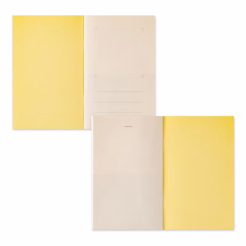 Midori Sticker Book with Pocket Yellow