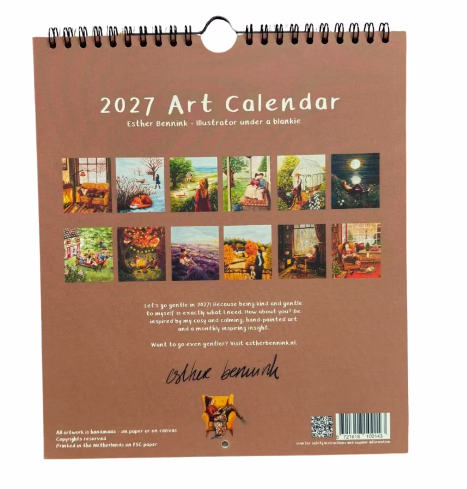 Esther Bennink Väggkalender 2027 - A Gentle Year