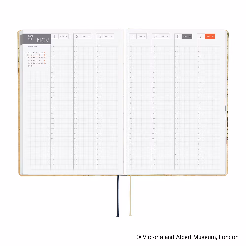 Hobonichi HON A5 The V&A Series: Vine - 2027