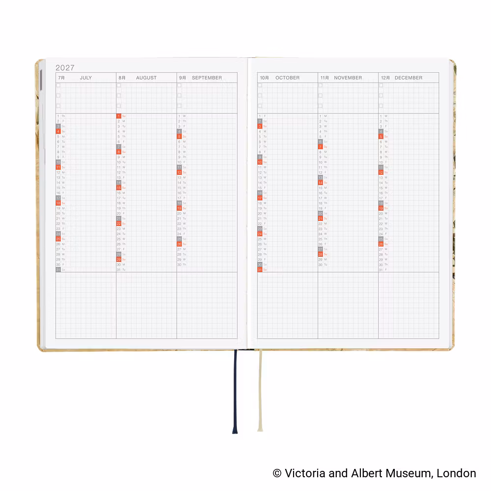 Hobonichi HON A5 The V&A Series: Vine - 2027