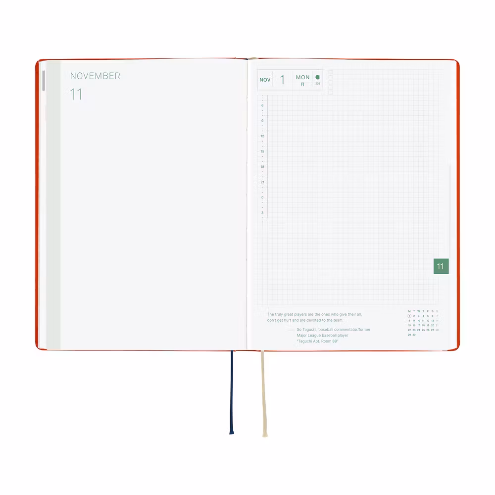 Hobonichi HON A5 Yumi Kitagishi: White Cat and Rabbit’s Tea Room - 2027
